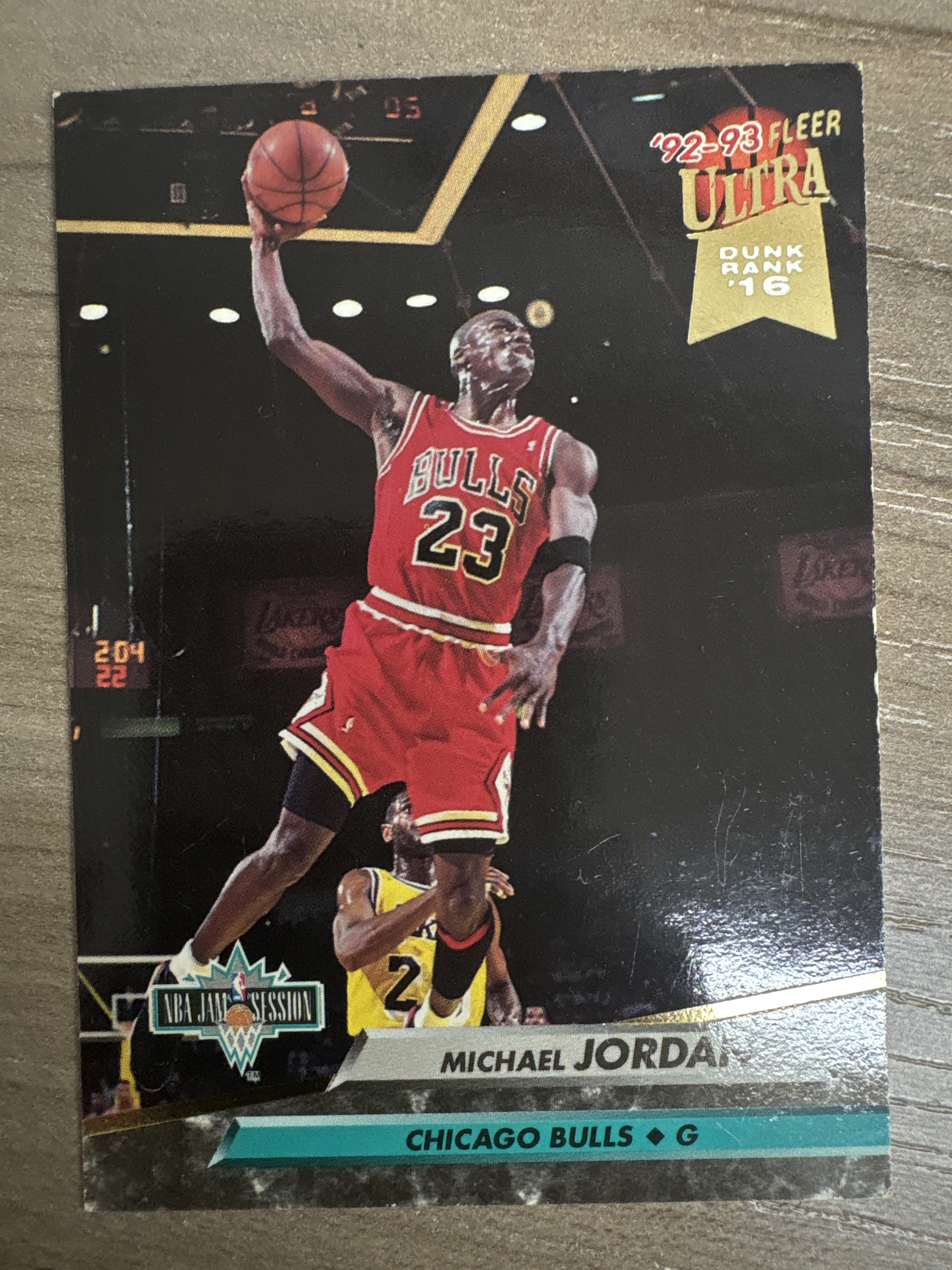 1992-93 Fleer Ultra Michael Jordan Dunk Rank #16