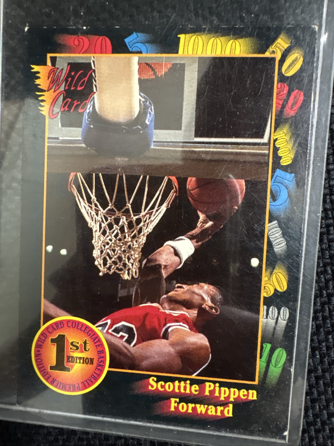 1992 Wild Card Collegiate Basketball Scottie Pippen #83 1st Edition